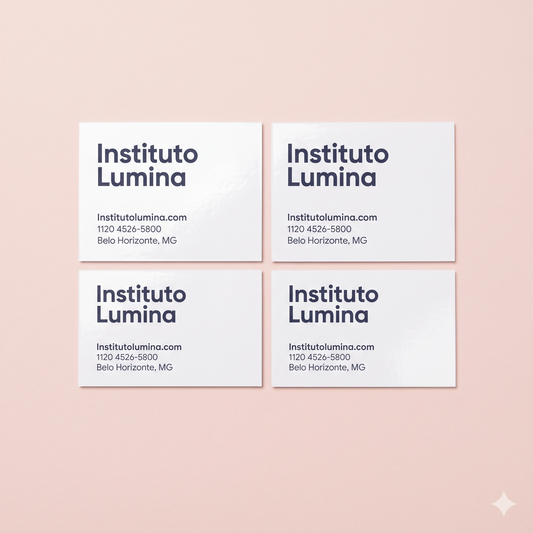 Cartão de Visita Couchê 300g - Verniz UV Total