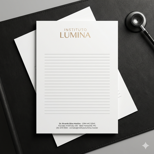 Receituário Personalizado - Apergaminhado 90g - 210x300mm